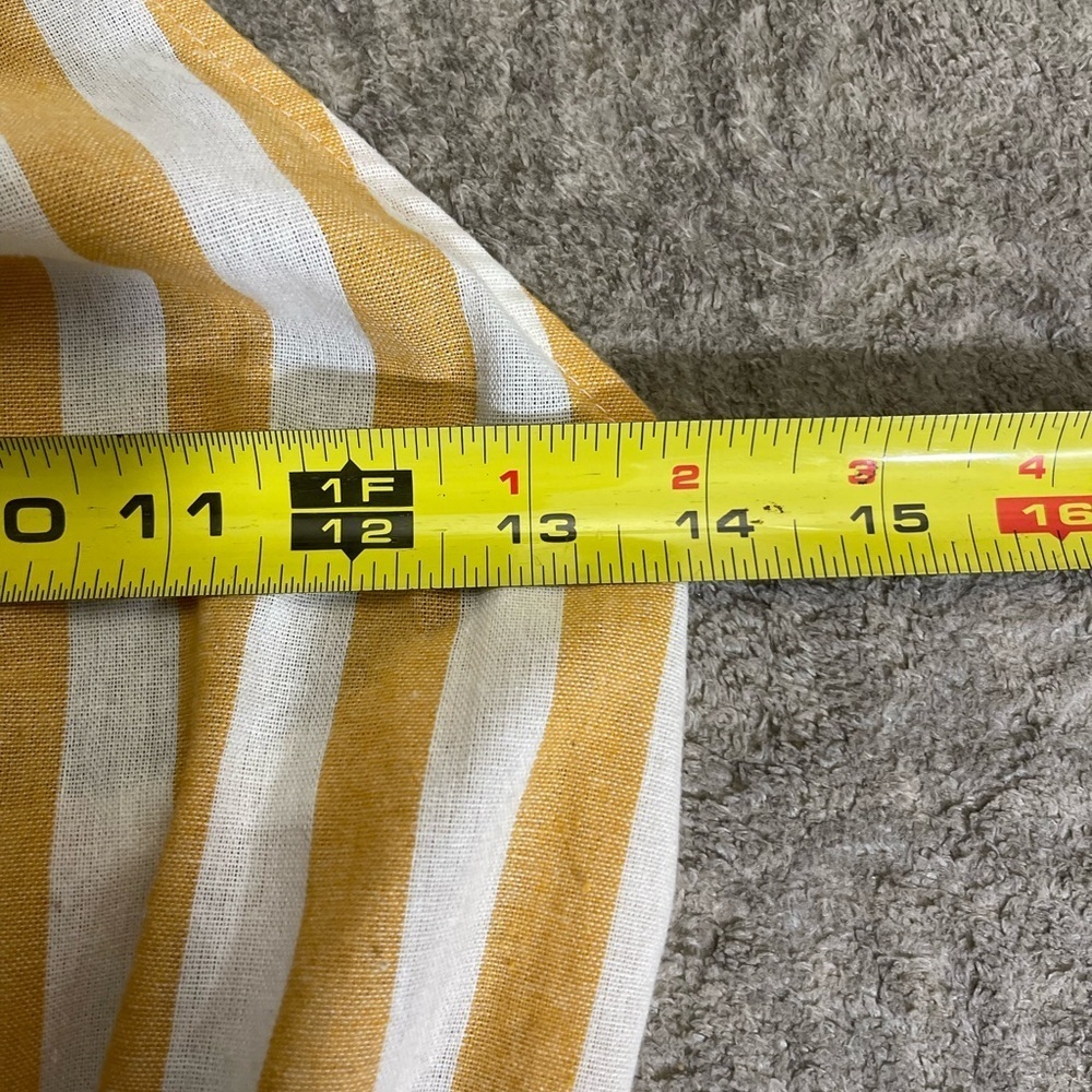 Yellow Striped Backless Romper - Picture 3 of 8